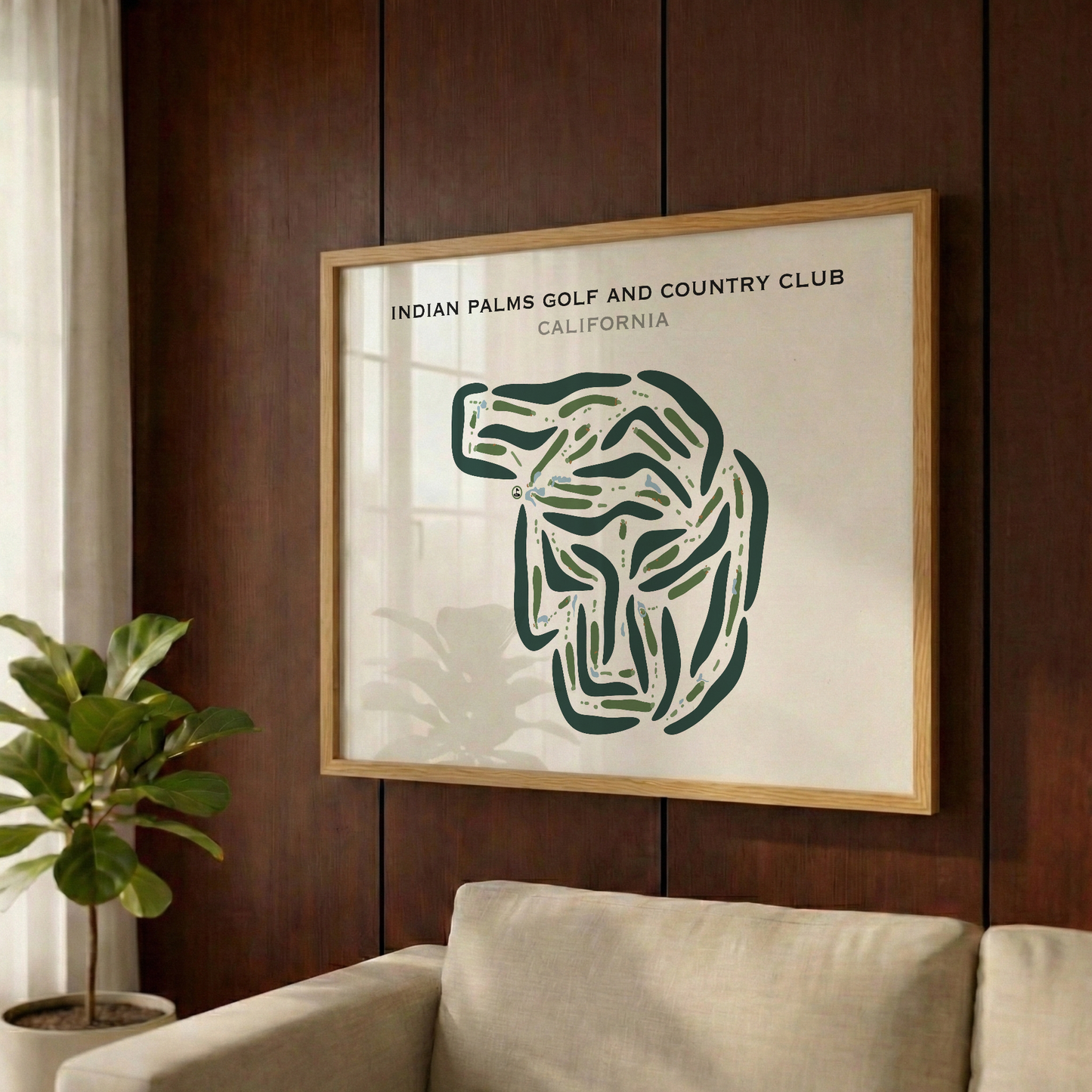 Indian Palms Golf & Country Club, California - Printed Golf Courses