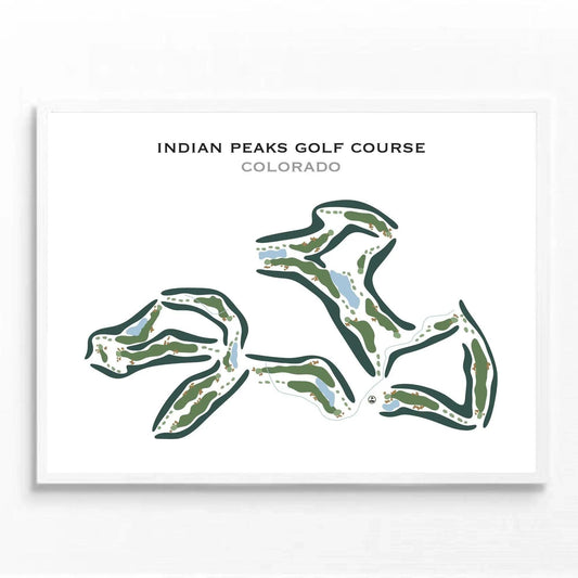 Indian Peaks Golf Course, Colorado - Printed Golf Courses