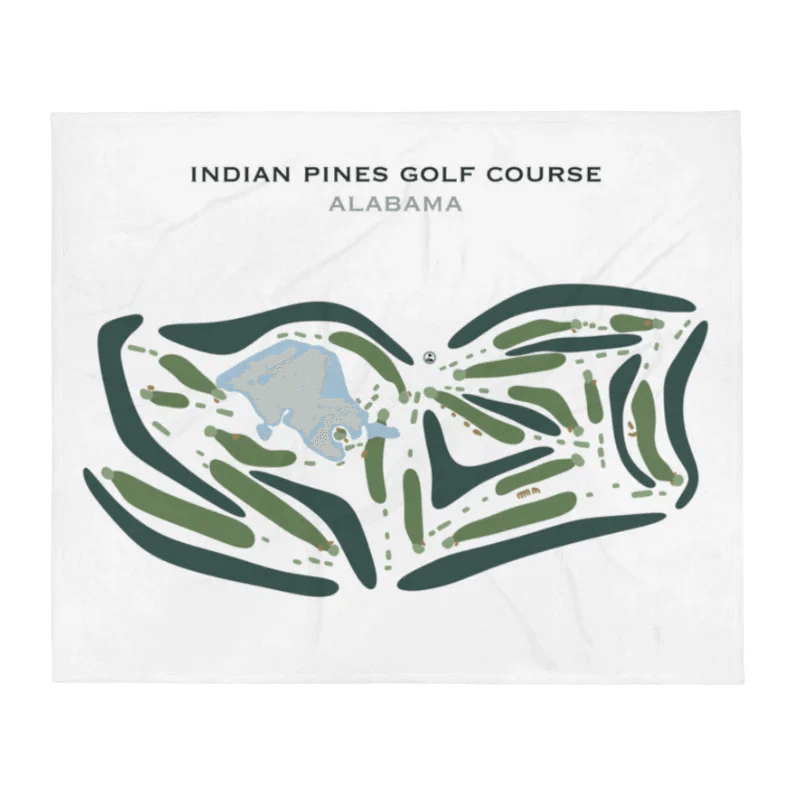 Indian Pines Golf Course, Alabama - Printed Golf Courses