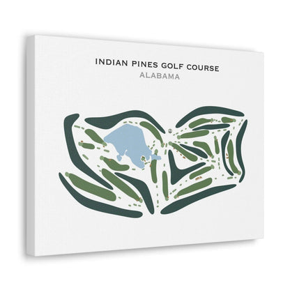 Indian Pines Golf Course, Alabama - Printed Golf Courses