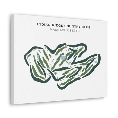 Indian Ridge Country Club, Massachusetts - Printed Golf Courses