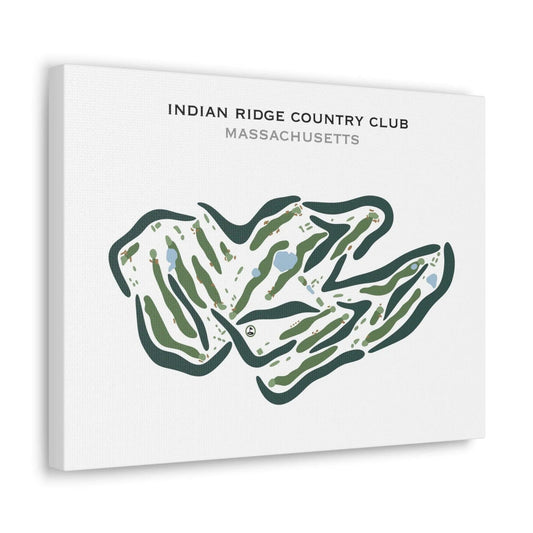 Indian Ridge Country Club, Massachusetts - Printed Golf Courses