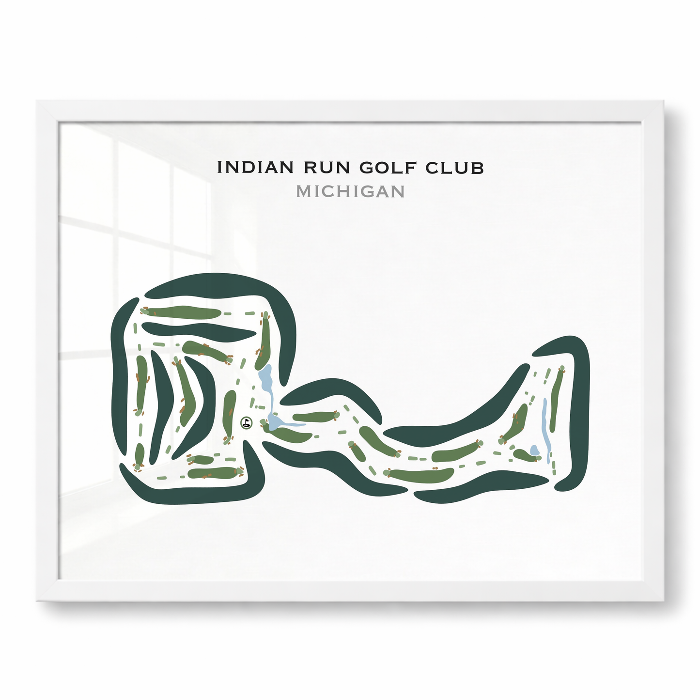 Indian Run Golf Club, Michigan - Printed Golf Courses