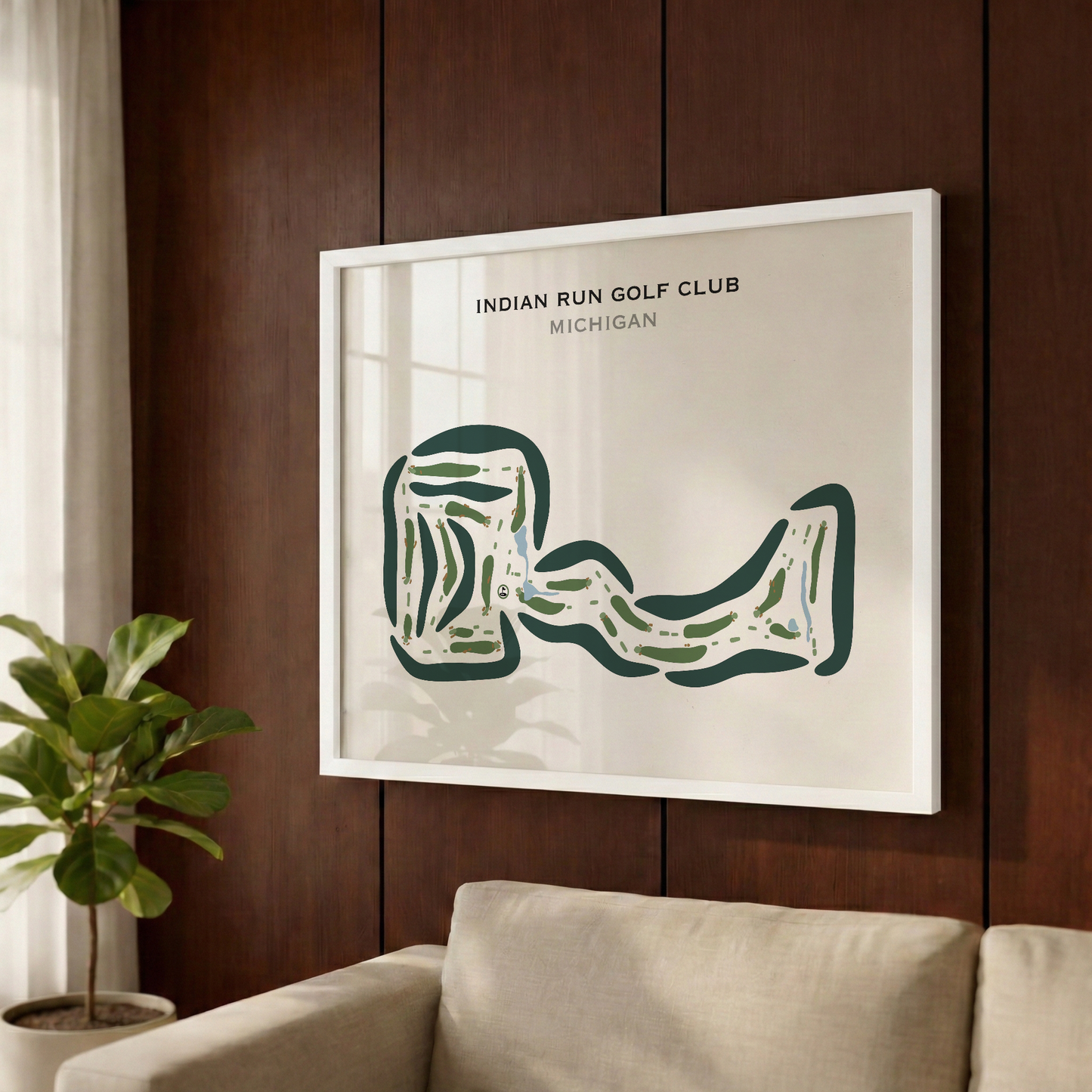 Indian Run Golf Club, Michigan - Printed Golf Courses