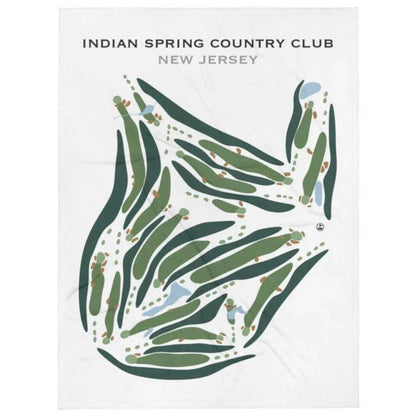 Indian Spring Country Club, New Jersey - Printed Golf Courses