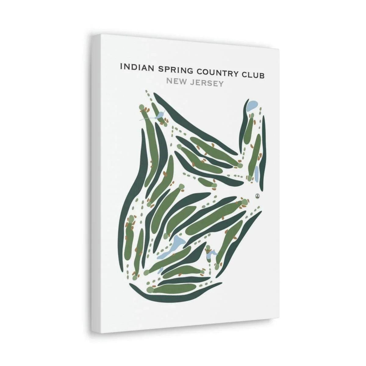 Indian Spring Country Club, New Jersey - Printed Golf Courses