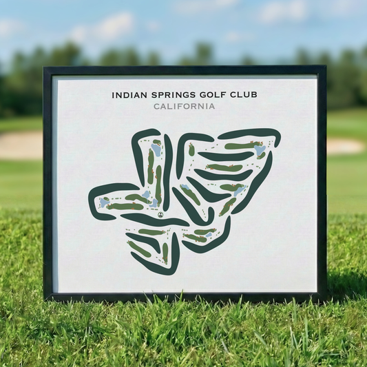 Indian Springs Golf Club, California - Printed Golf Courses