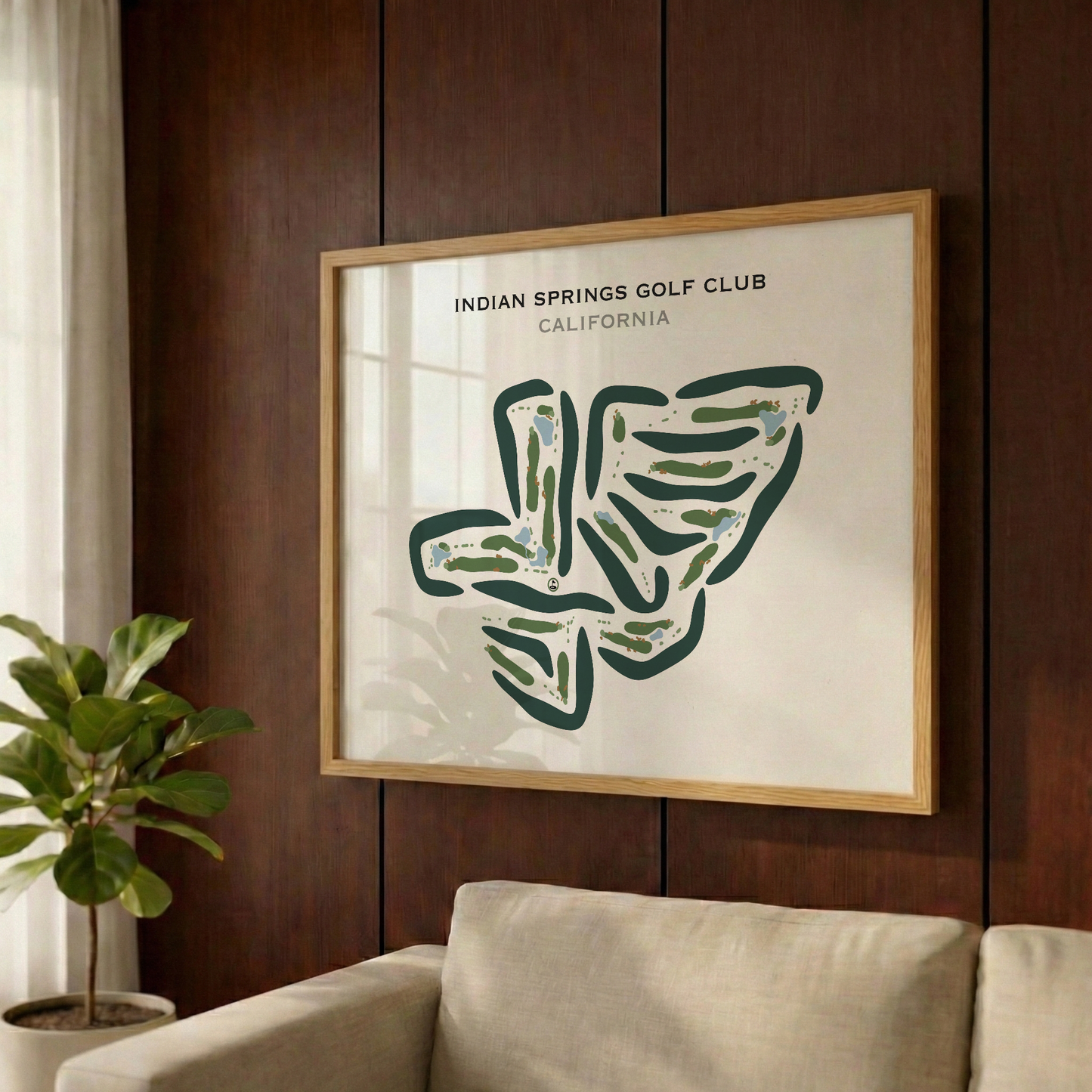 Indian Springs Golf Club, California - Printed Golf Courses