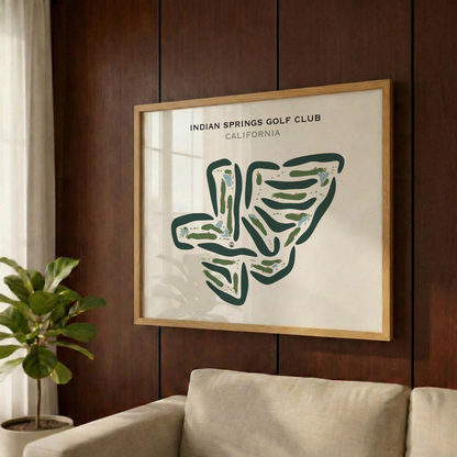 Indian Springs Golf Club, California - Printed Golf Courses
