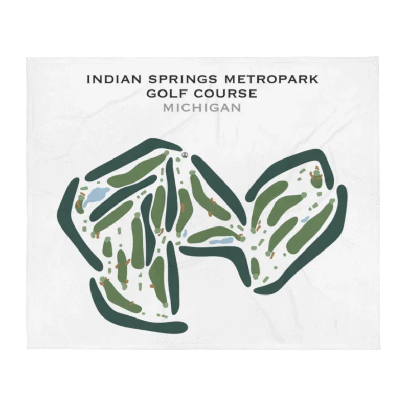 Indian Springs Metropark Golf Course, Michigan - Printed Golf Courses