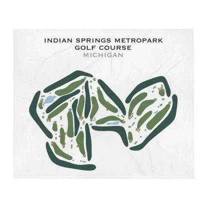 Indian Springs Metropark Golf Course, Michigan - Printed Golf Courses