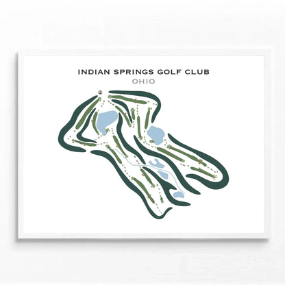 Indian Springs Golf Club, Ohio - Printed Golf Courses
