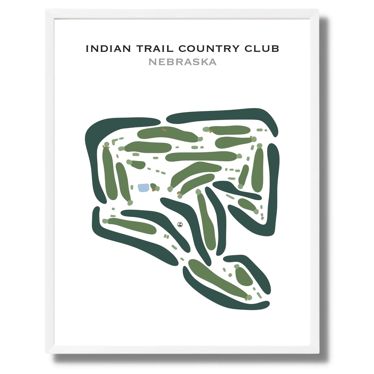 Indian Trails Country Club, Nebraska - Printed Golf Courses