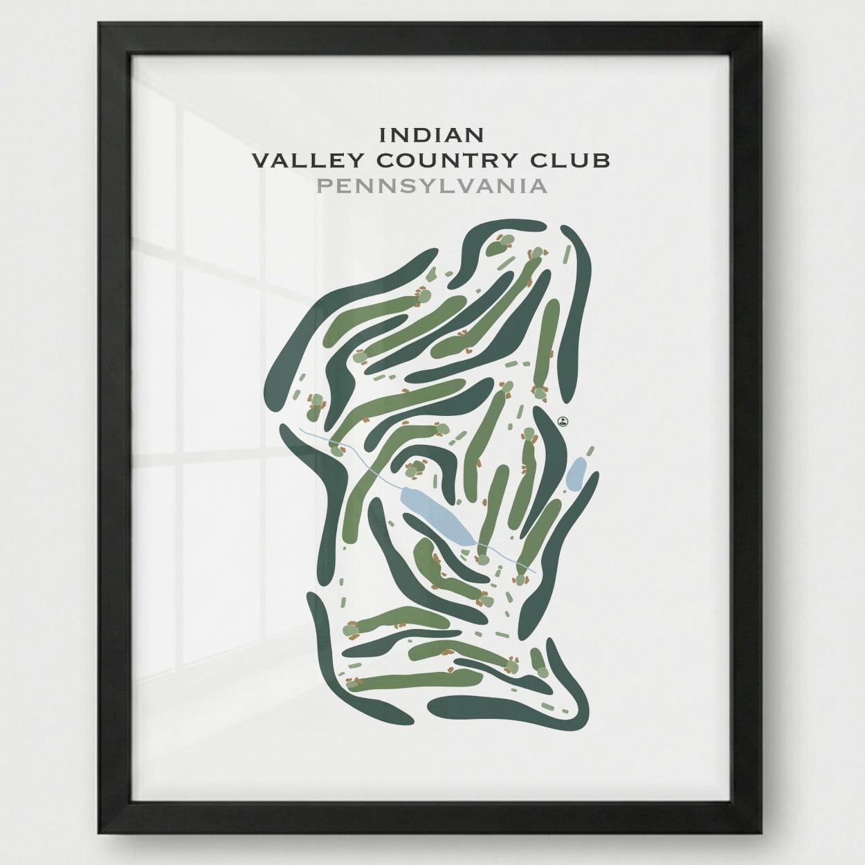 Indian Valley Country Club, Pennsylvania - Printed Golf Course