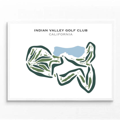 Indian Valley Golf Club, California - Printed Golf Courses