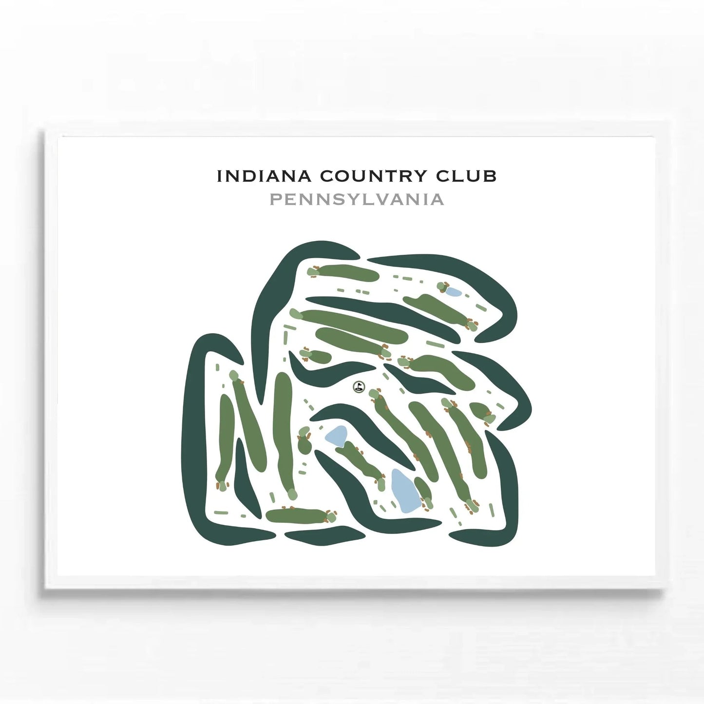 Indiana Country Club, Pennsylvania - Printed Golf Courses