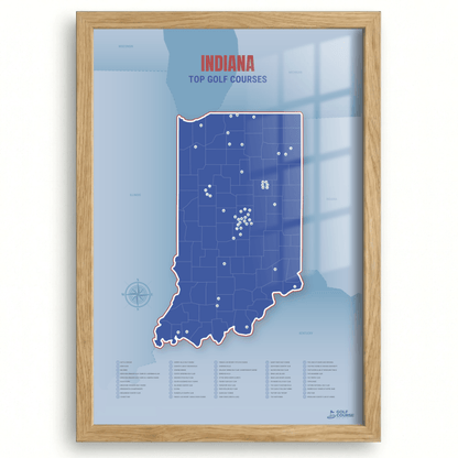 Map of Indiana Golf Courses