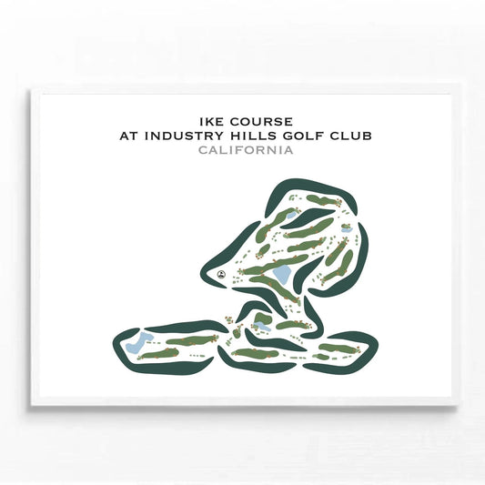 Industry Hills Golf Club At Pacific Palms Resort - The Ike, California - Printed Golf Courses