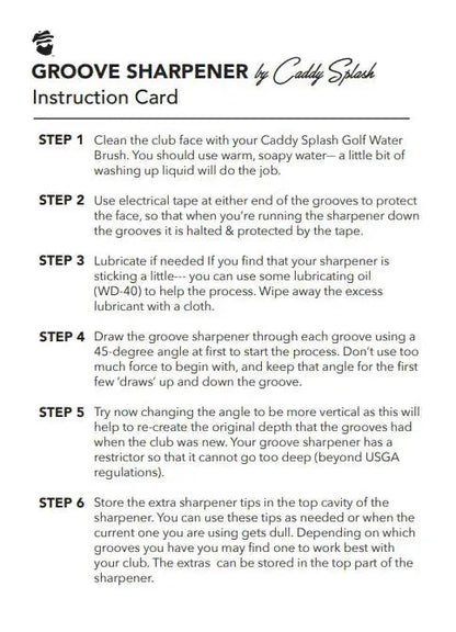 Golf Club Groove Sharpener
