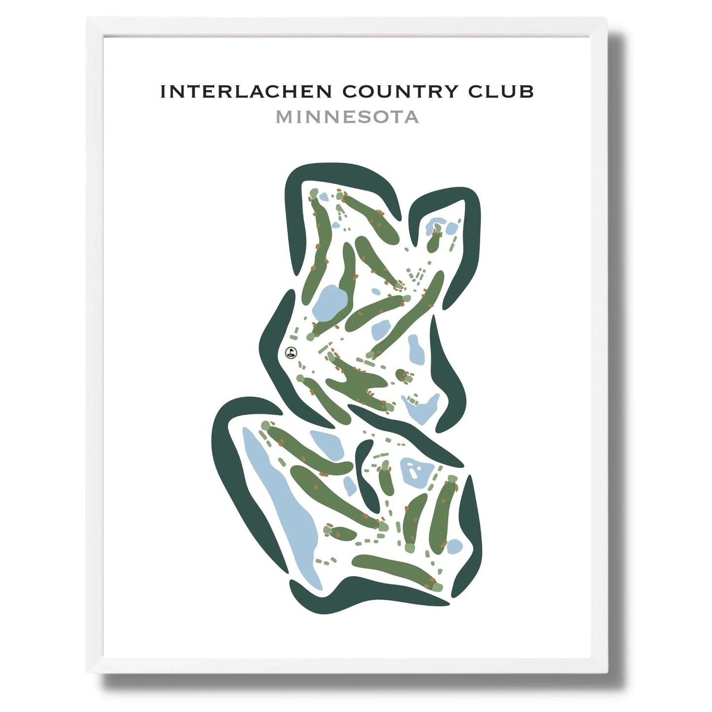 Interlachen Country Club, Minnesota - Printed Golf Courses