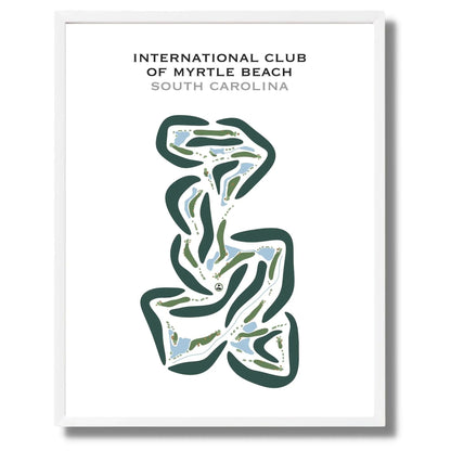 International Club of Myrtle Beach, South Carolina - Printed Golf Course