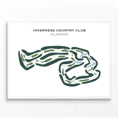 Inverness Country Club, Alabama - Printed Golf Courses