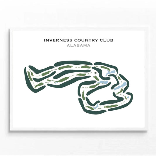 Inverness Country Club, Alabama - Printed Golf Courses