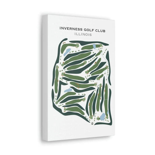 Inverness Golf Club, Illinois - Printed Golf Courses