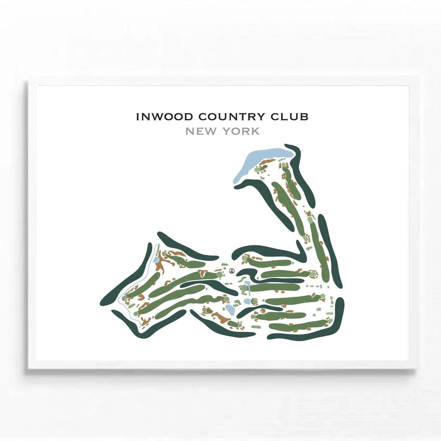 Inwood Country Club, New York - Printed Golf Course