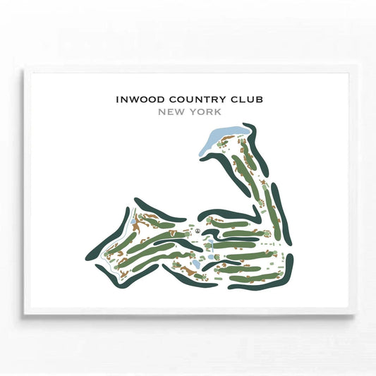 Inwood Country Club, New York - Printed Golf Course