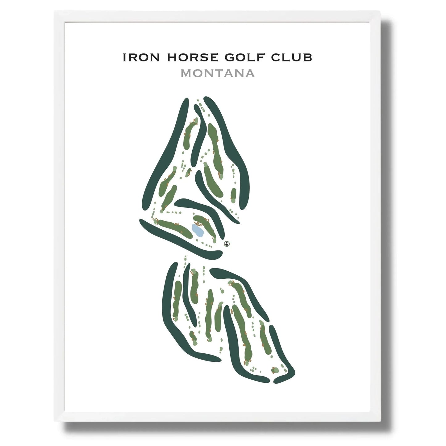 Iron Horse Golf Club, Montana - Printed Golf Course