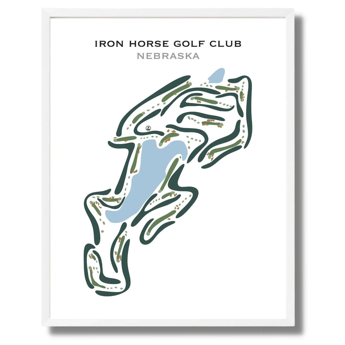 Iron Horse Golf Club, Nebraska - Printed Golf Courses