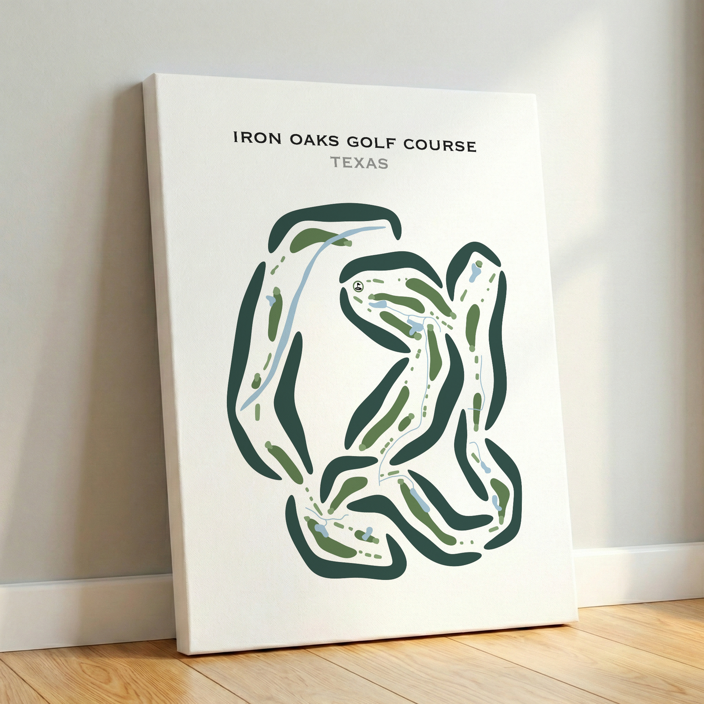 Iron Oaks Golf Course, Texas - Printed Golf Courses