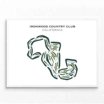Ironwood Country Club, California - Printed Golf Courses