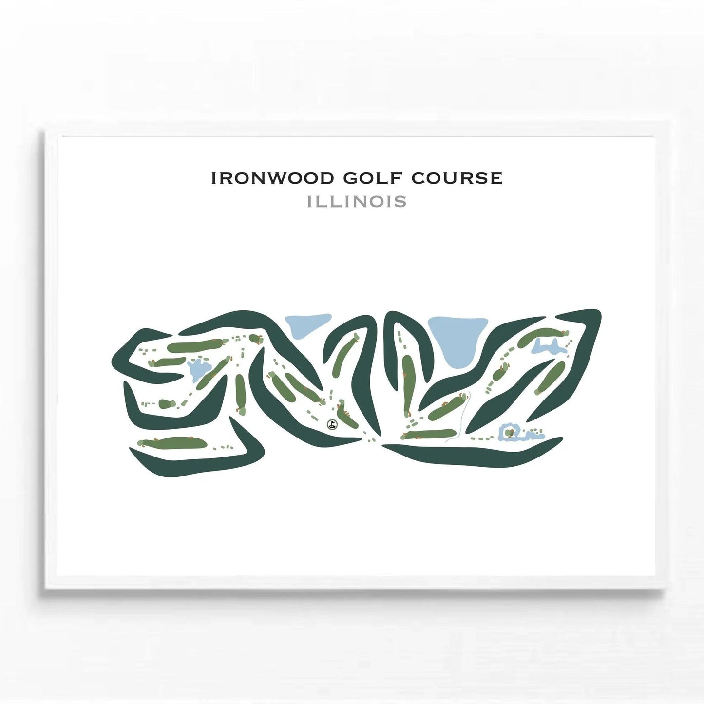 Ironwood Golf Course, Illinois - Printed Golf Courses