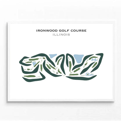 Ironwood Golf Course, Illinois - Printed Golf Courses