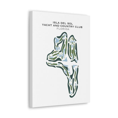 Isla Del Sol Yacht & Country Club, Florida - Portrait - Printed Golf Course