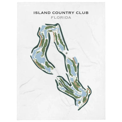 Island Country Club, Florida - Printed Golf Course