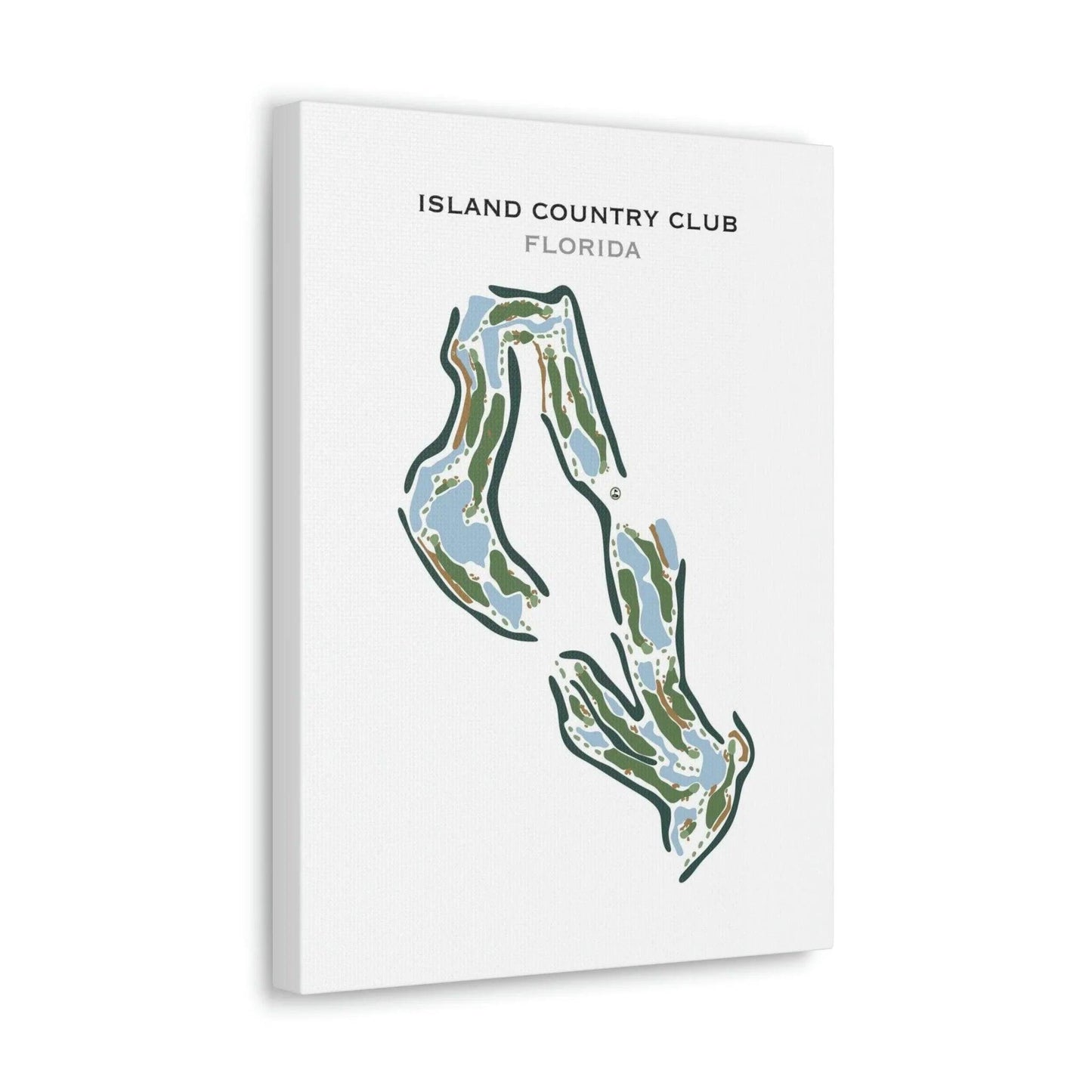 Island Country Club, Florida - Printed Golf Course