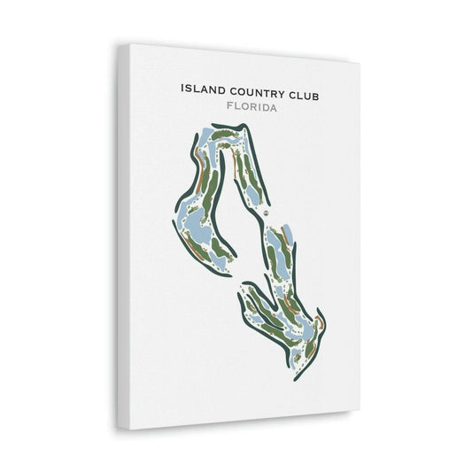 Island Country Club, Florida - Printed Golf Course