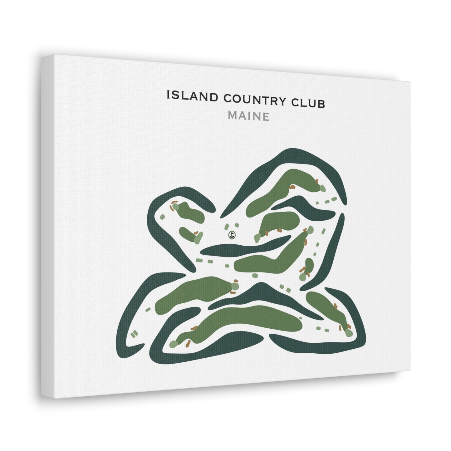 Island Country Club, Maine - Printed Golf Courses