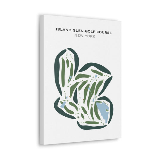 Island Glen Golf Course, New York - Printed Golf Courses
