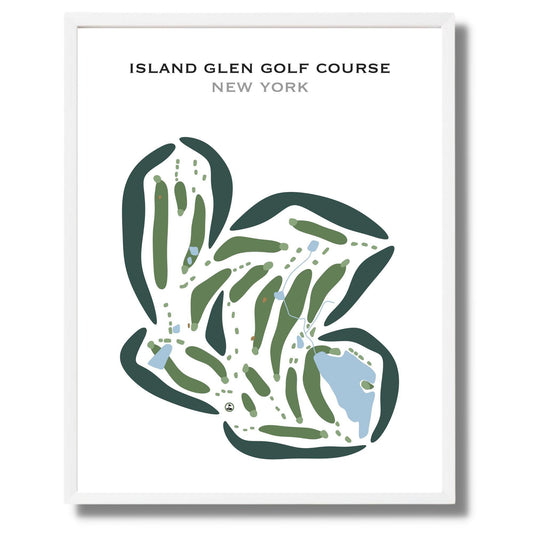 Island Glen Golf Course, New York - Printed Golf Courses