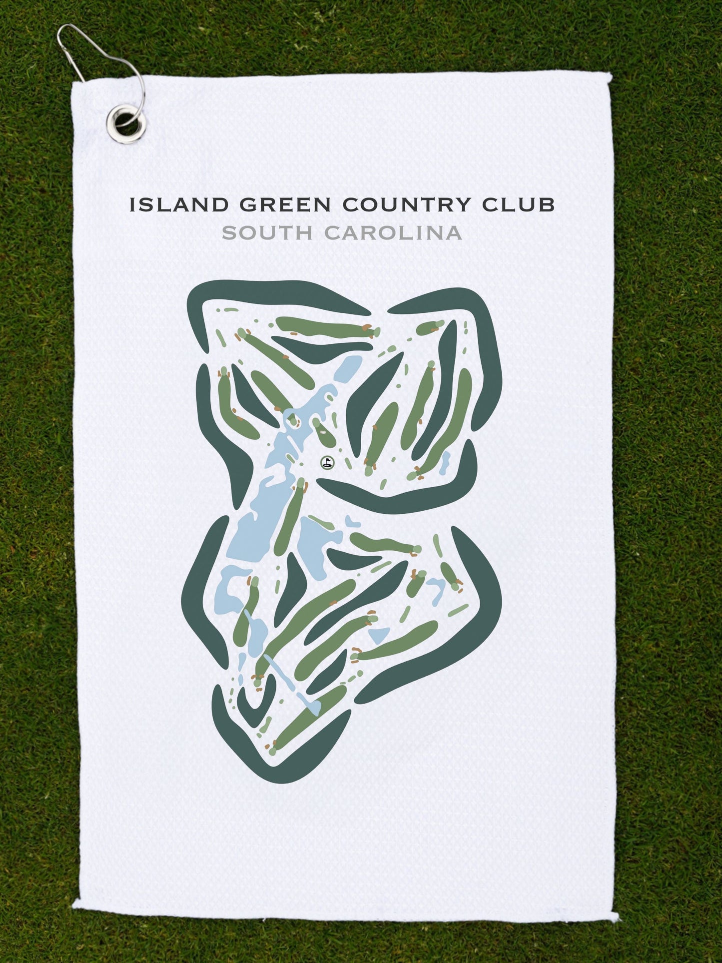 Island Green Country Club, South Carolina - Printed Golf Courses