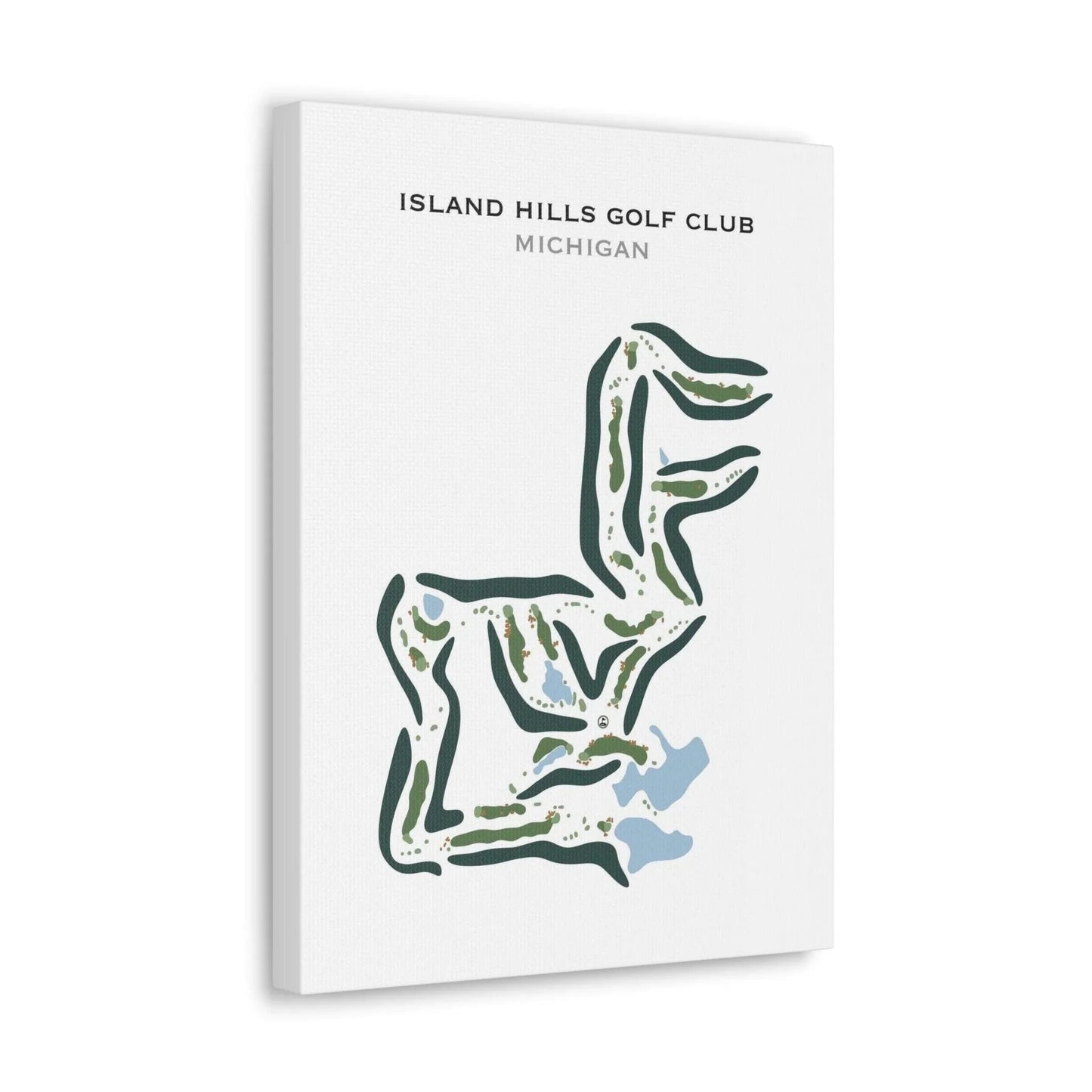 Island Hills Golf Club, Michigan - Printed Golf Course