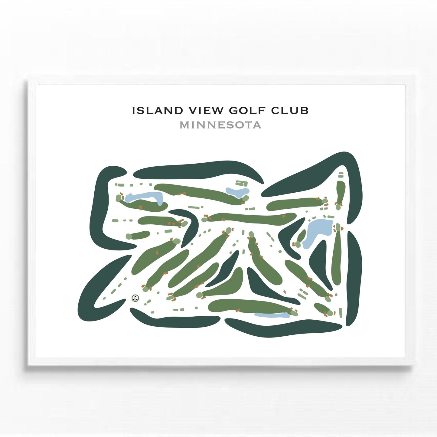 Island View Golf Club, Minnesota - Printed Golf Courses