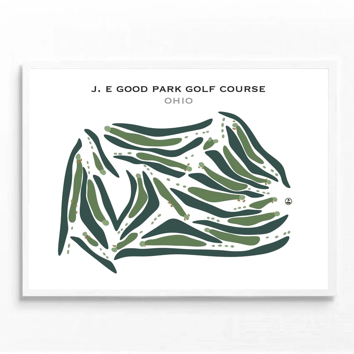 J. E Good Park Golf Course, Ohio - Printed Golf Courses