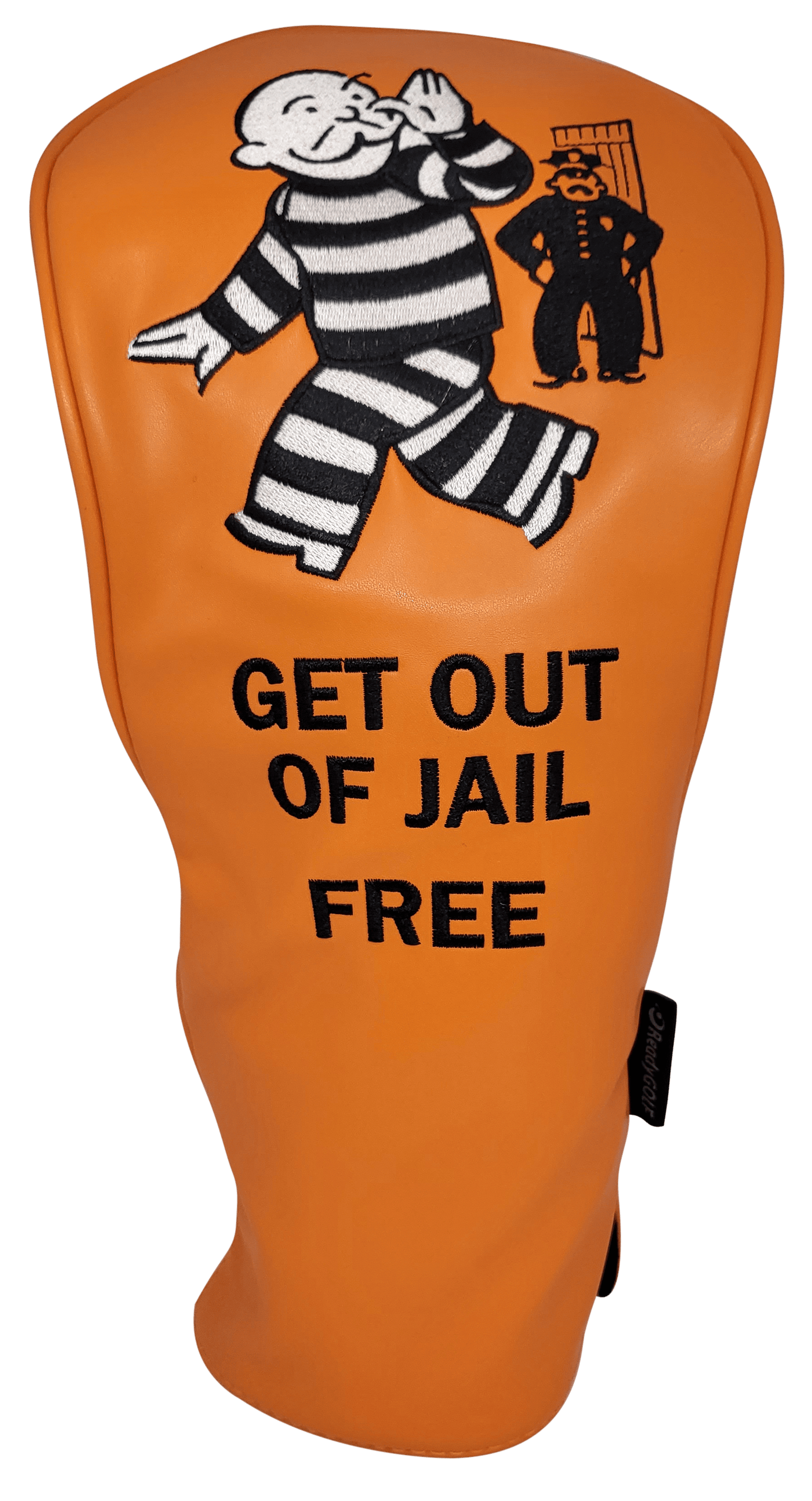 Get Out of Jail Free Embroidered Driver Headcover by ReadyGOLF