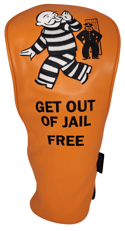 Get Out of Jail Free Embroidered Driver Headcover by ReadyGOLF