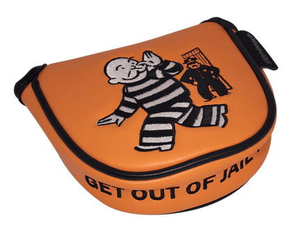 Get Out of Jail Embroidered Putter Cover - Mallet